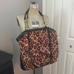 Betty Johnson Leopard Print Tote Bag